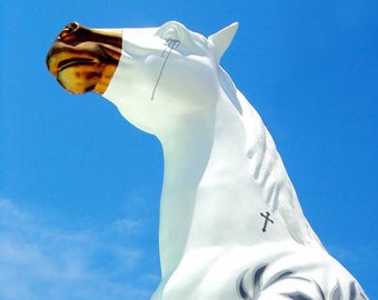 Industrial Fiberglass Life Size Painted Horse Sculpture, pop art horse sculpture, fiberglass animals scultures, horse pop art sculture art