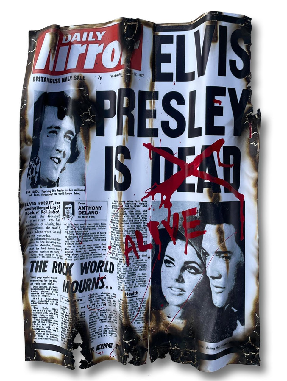 Elvis newspaper - Etsy 日本