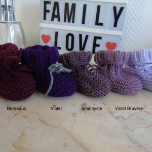 Chaussons bébé en tricot image 10