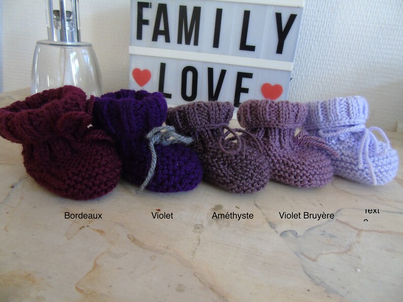 Chaussons bébé en tricot image 10