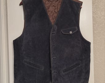 Robert Comstock Endurance Men's Brown Black Vest L XL Western USA