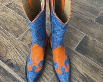 Vintage Ladies Rios Of Mercedes Western Cowgirl Cowboy Boots Texas 8B