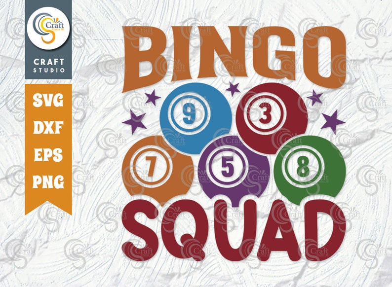 Bingo Squad SVG Cut File Bingo Svg Bingo Gift Svg Bingo - Etsy Israel