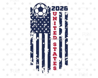 2026 USA Soccer SVG: World Cup T-Shirt Design (Digital Download)