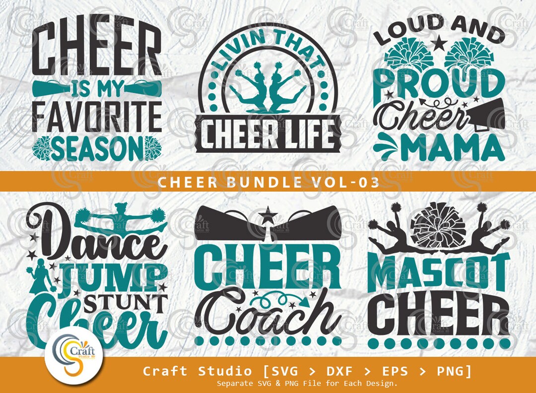 Cheer SVG Bundle Cheerleading Svg Cheer Svg Cheer Life Svg - Etsy