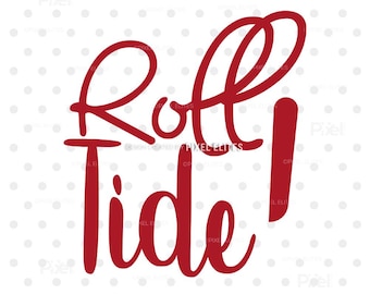 Roll Tide SVG | Alabama Crimson Tide Elefant, Spieltag (Digitaler Download)