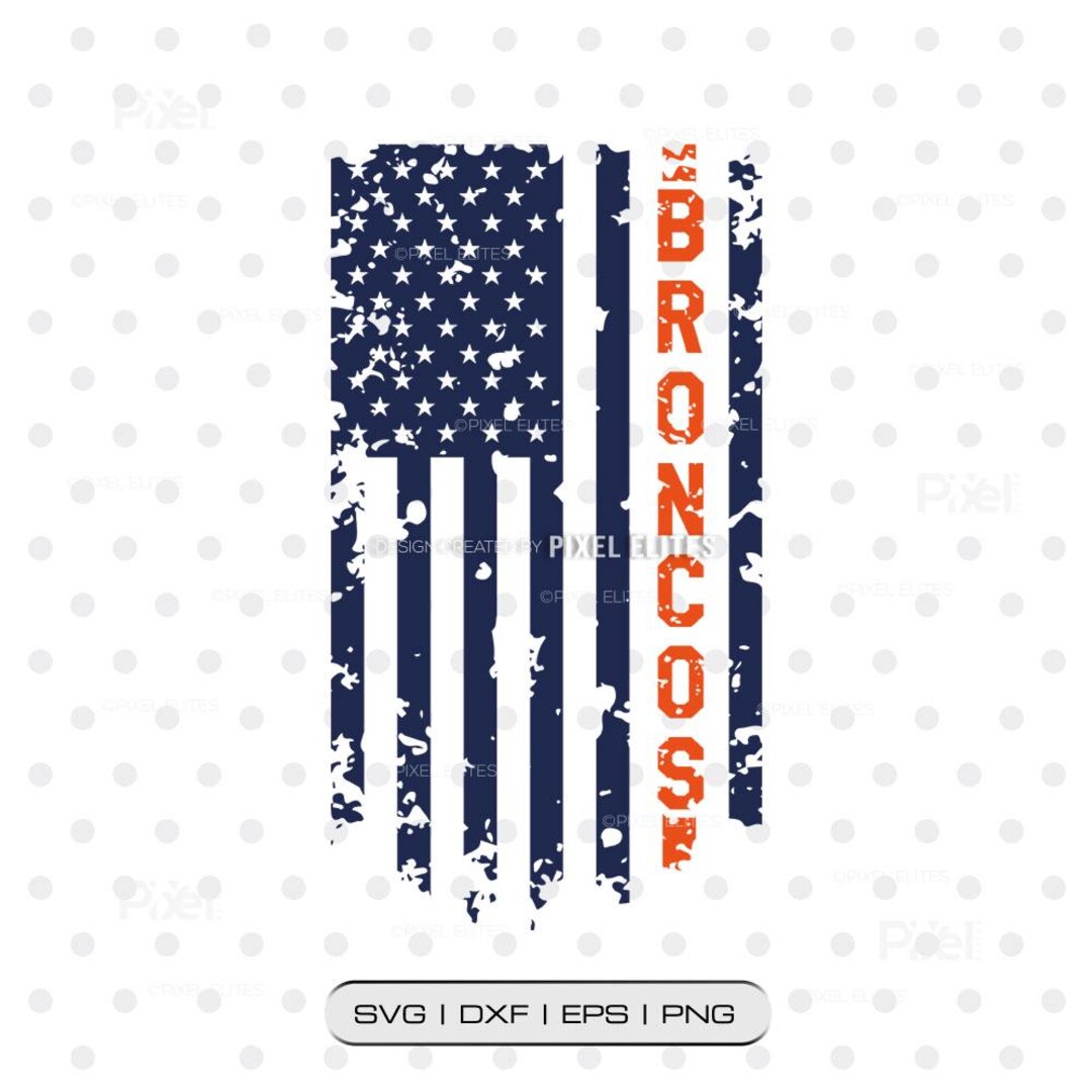 Broncos SVG Cut File | Football T-shirt Design (digital Download) - Etsy