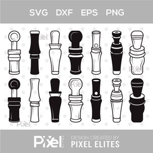Duck Call Silhouette, Duck Call SVG, Duck Whistle Svg, Mallard Duck Calls Svg, Duck Calls Icon Svg, Duck Call Bundle