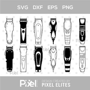Hair Clipper SVG, Barber Clipper Silhouette, Hair Trimmer Svg, Hair Cutter Machine Svg, Barber Tools Svg, Hair Clipper bundle,