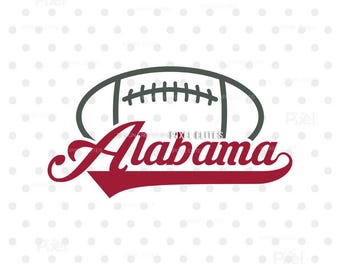 Alabama Svg, Football Game Day Shirt Design, Crimson Png Dxf Eps, Cricut Silhouette File Digital Download