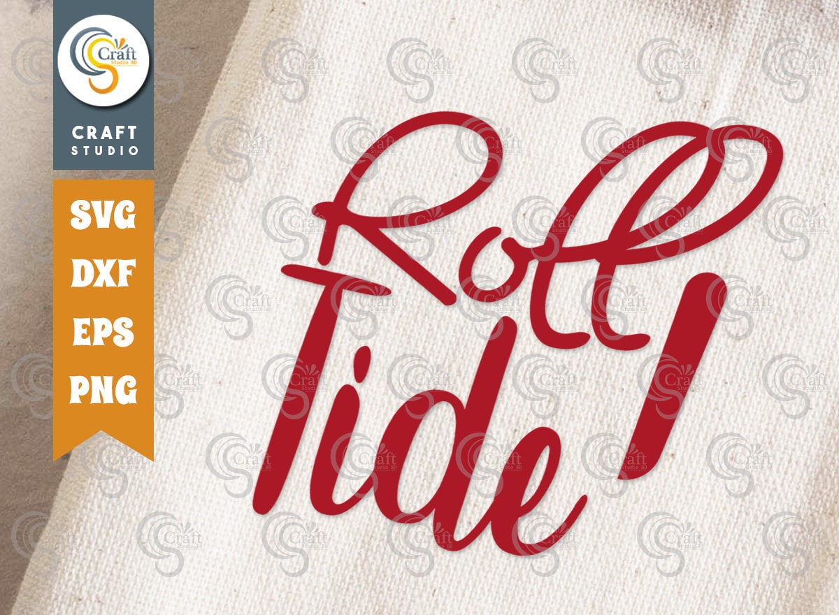 Roll Tide SVG Cut File Elephant Svg Alabama Crimson Svg - Etsy México