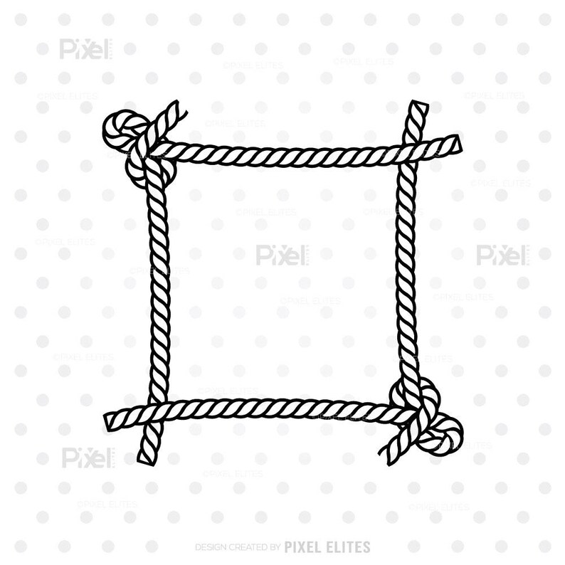 Rope Frame SVG Bundle: Nautical Border Cut Files (digital Download) - Etsy
