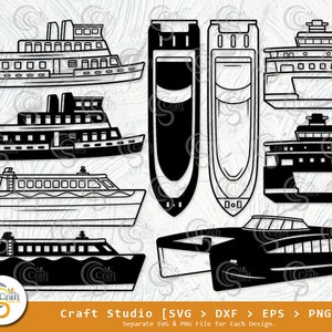 Ferry Svg Silhouette Outline Cricut Cut Files Png Bundle