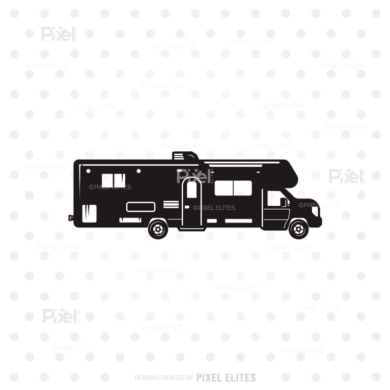 Motorhome SVG Bundle | Camper & RV Silhouette Cut Files (digital ...