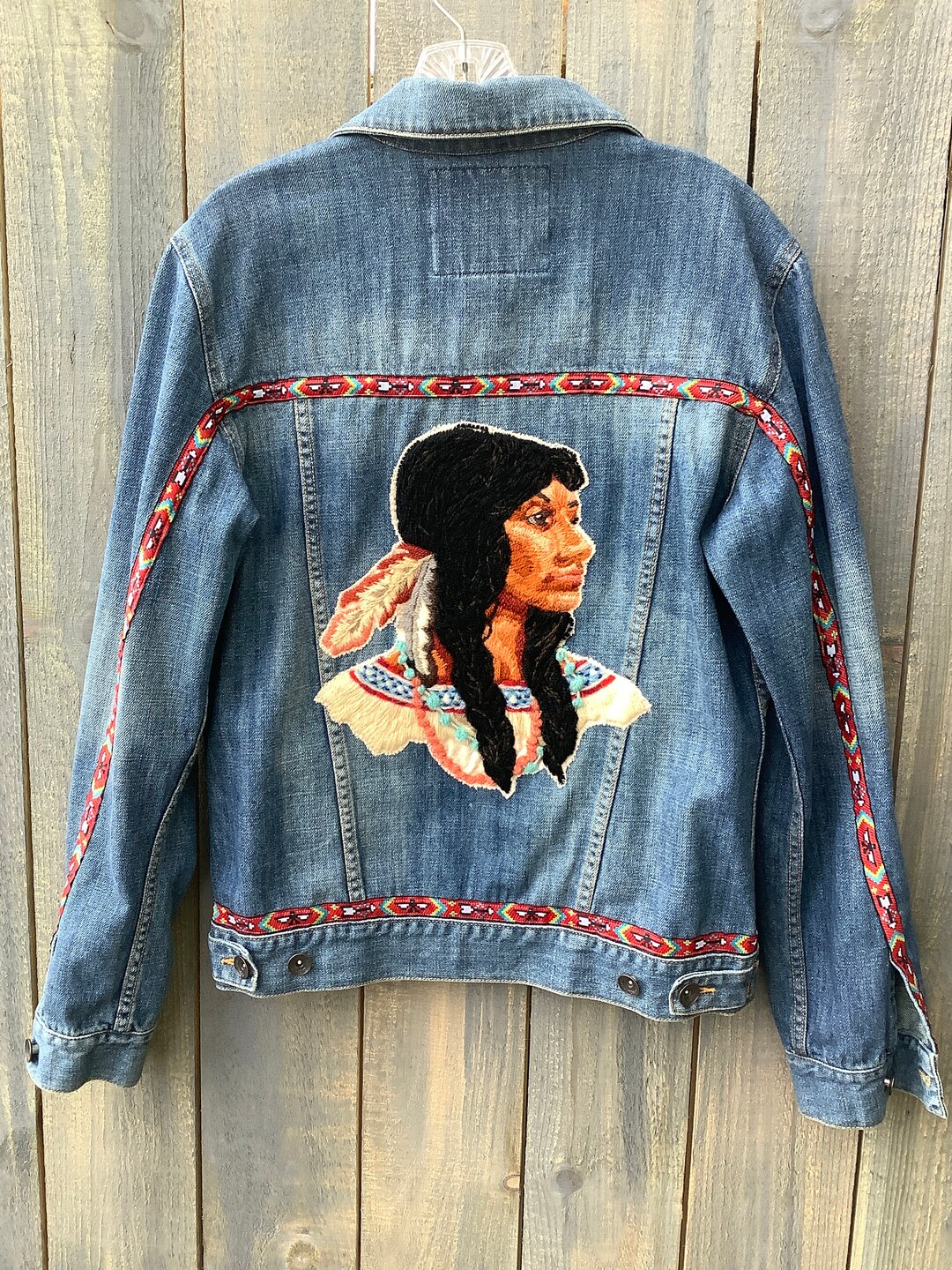 BohoOnTheOhio Embellished Denim Jean Jacket