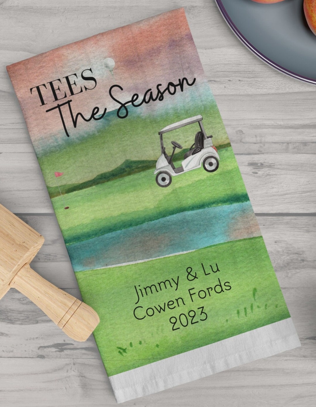 Personalized Golf Tea Towel Etsy