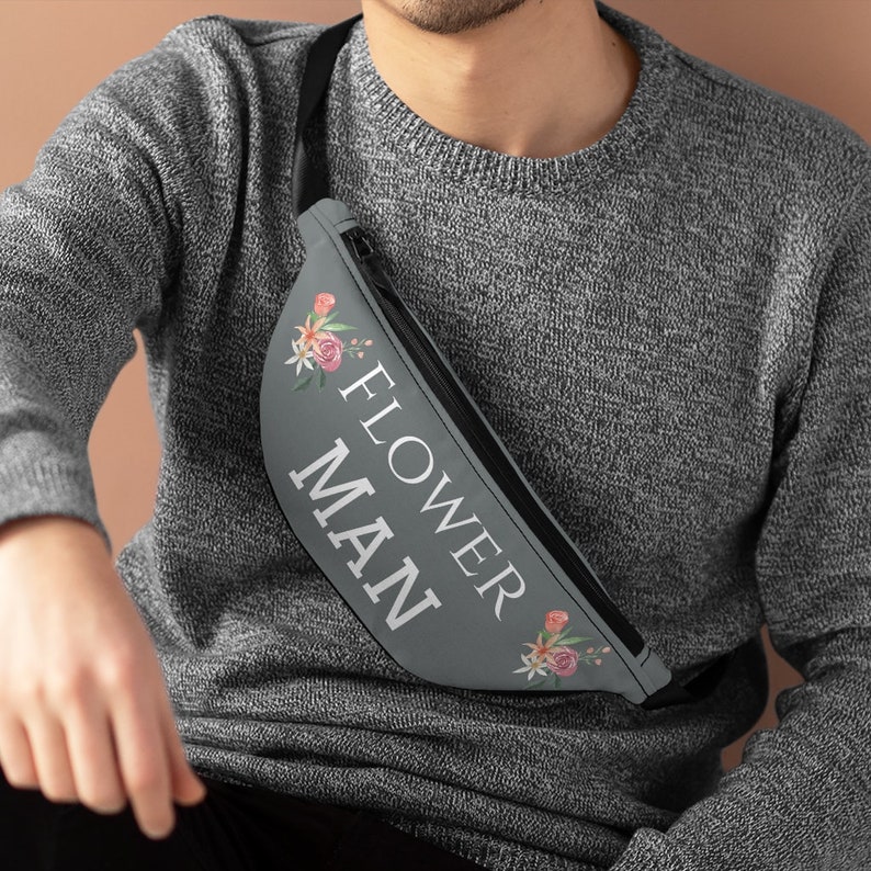 Flower Man Proposal Fanny Pack Flower Man Bag Flower Bro Etsy