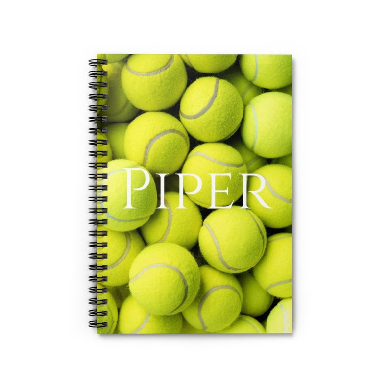 Dedication Tennis Custom Spiral Notebook Personalized Ruled - Line