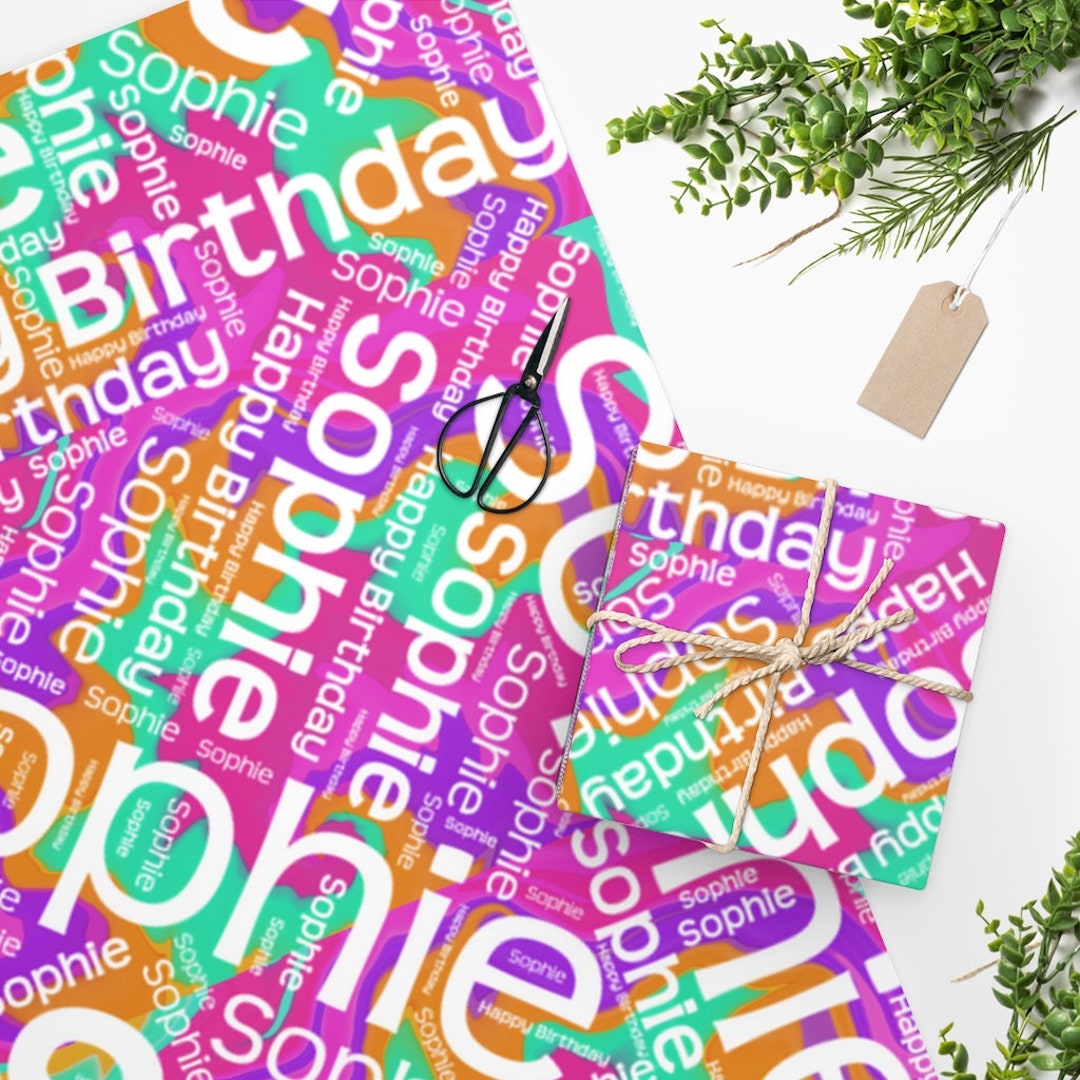 Personalized Birthday Wrapping Paper Etsy