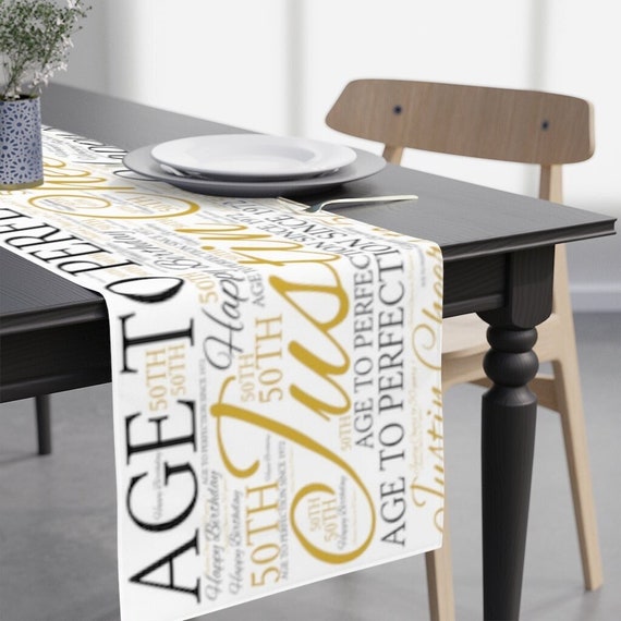 Cheers To Fifty Years Personalized Table Placemat Decoration Cheers To Fifty Years Personalized Table Placemat Decoration