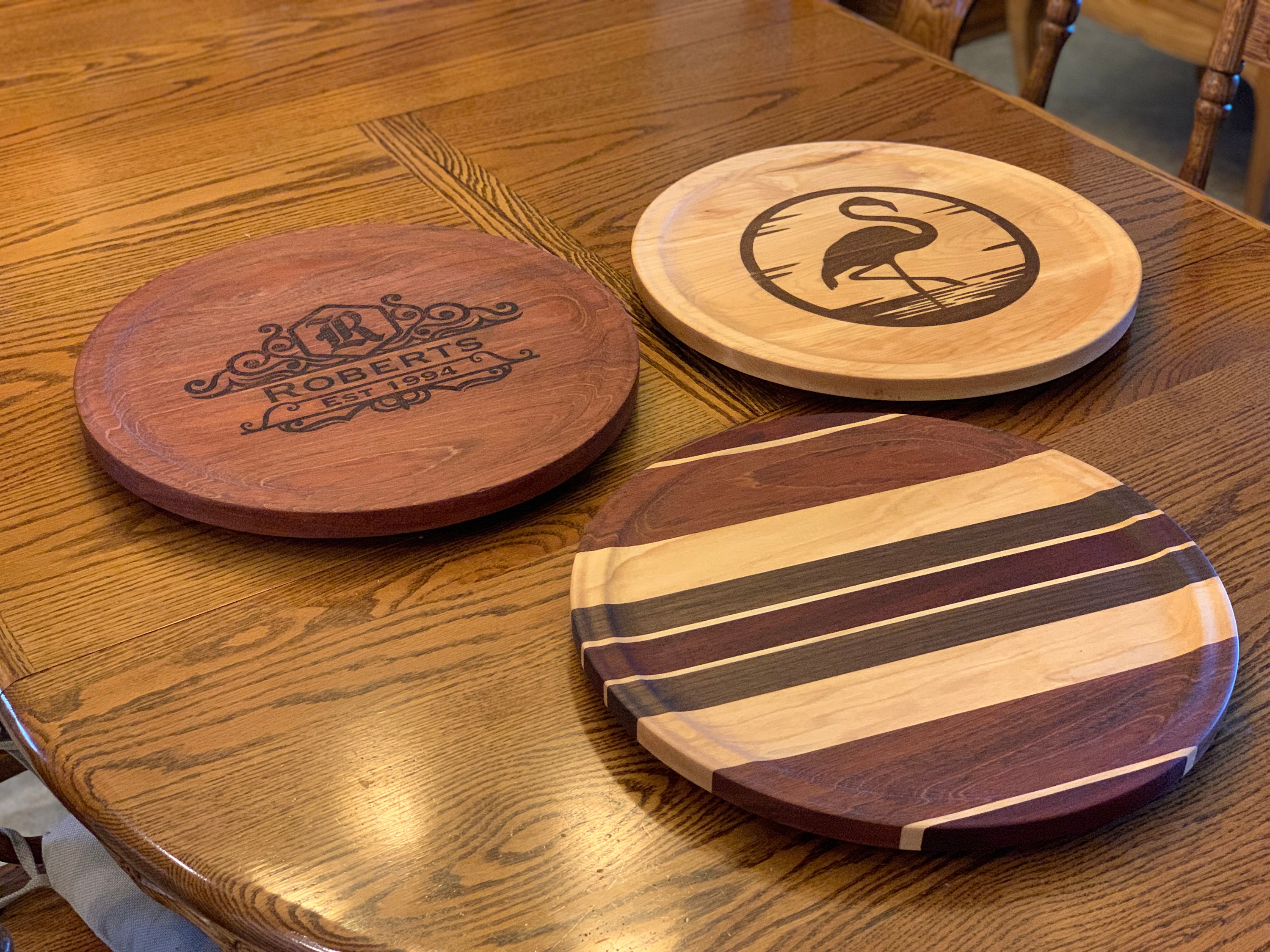 Custom Carved Lazy Susan Charcuterie Board Etsy