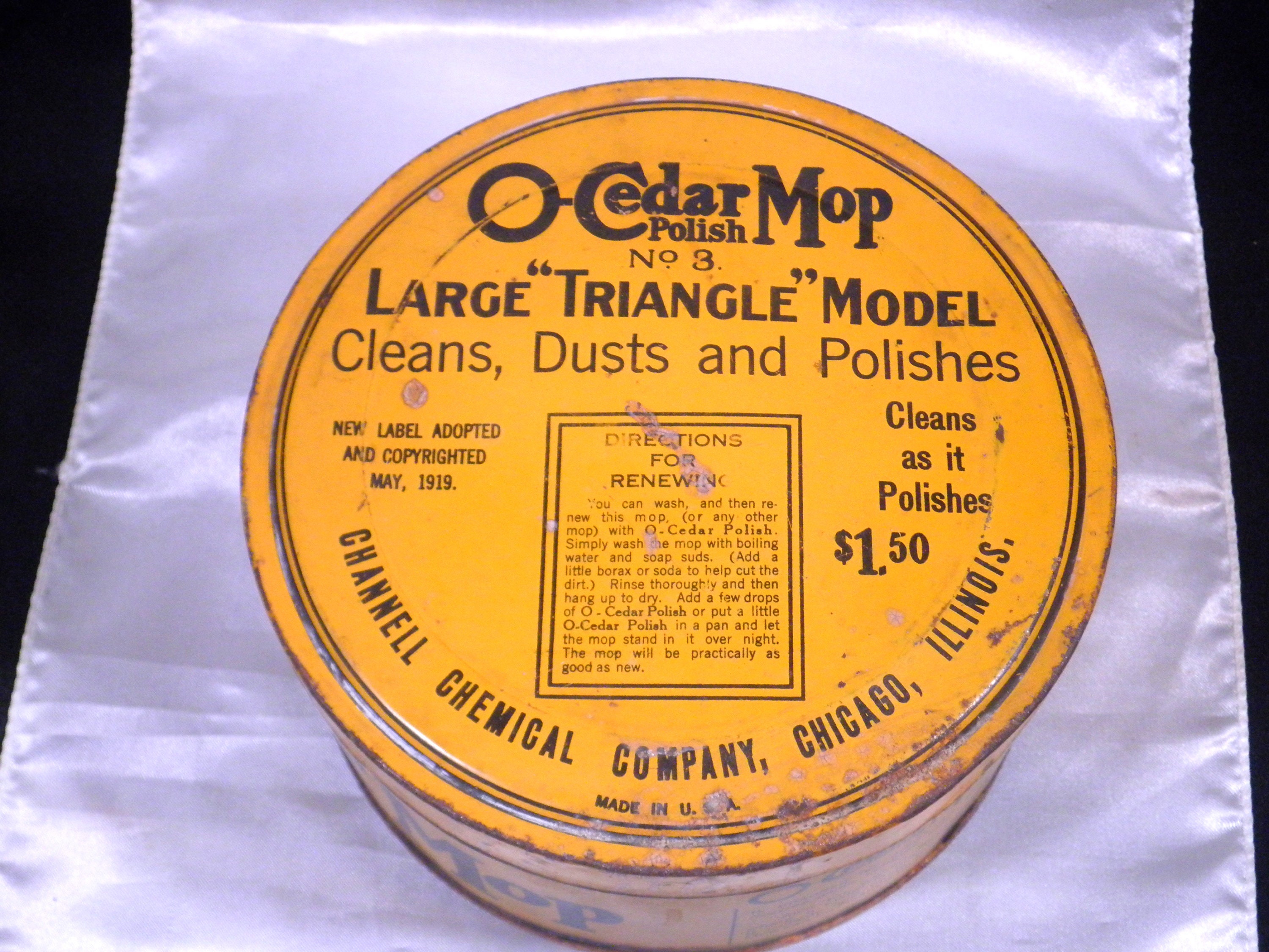Vintage O-cedar Mop Tin Can - Etsy