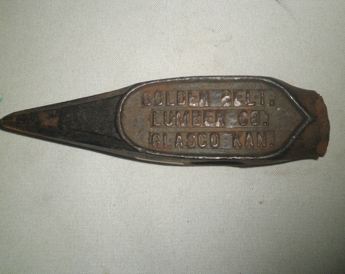 Antique Coal Pick Hammer Golden Belt Lumber Company, Glasco, Kansas Etsy