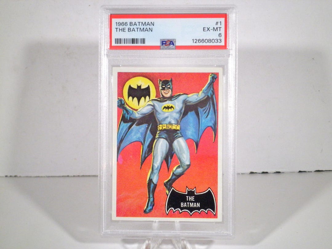 Topps Batman Black Bat #1 THE BATMAN Rookie Card - PSA 6 Ex Mt - Psa ...