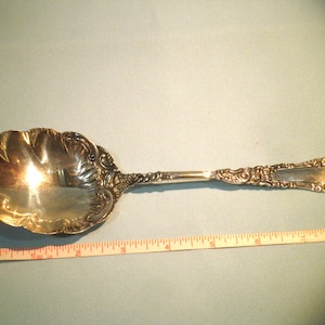Yale Silverplate Shell Bowl Casserole Spoon Wm Rogers Flatware