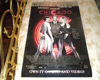 Original 2002 theatrical Chicago movie poster 27 x 39