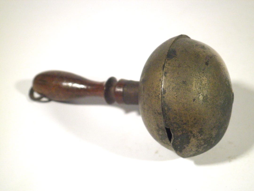Long Handed Rattle Antique 1860s Wood-handled Brass Baby Rattle Bell - Civil War Era - Etsy