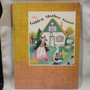1948 The Golden Mother Goose illustrated hardcover book - Simon and Schuster
