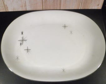 Mid-Century Platter Starlight Atomic 13 1/4" Crown Jewel