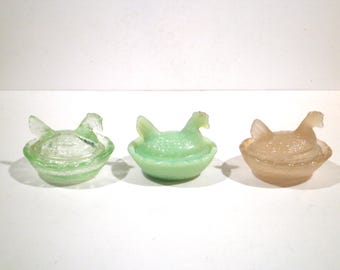 Covered Small Chicken Hen Chick Salt Dishes  Cellars - Selection Group