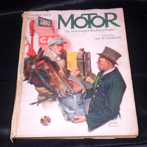 1925 MOTOR Automotive Business Paper Magazine