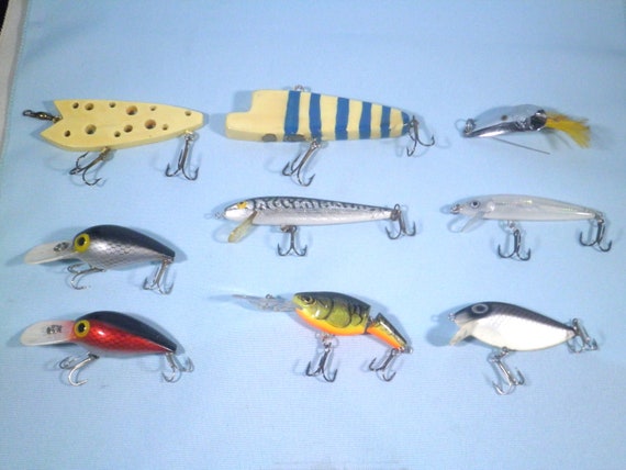 Vintage Used Fishing Lures Selection Group -  Ireland