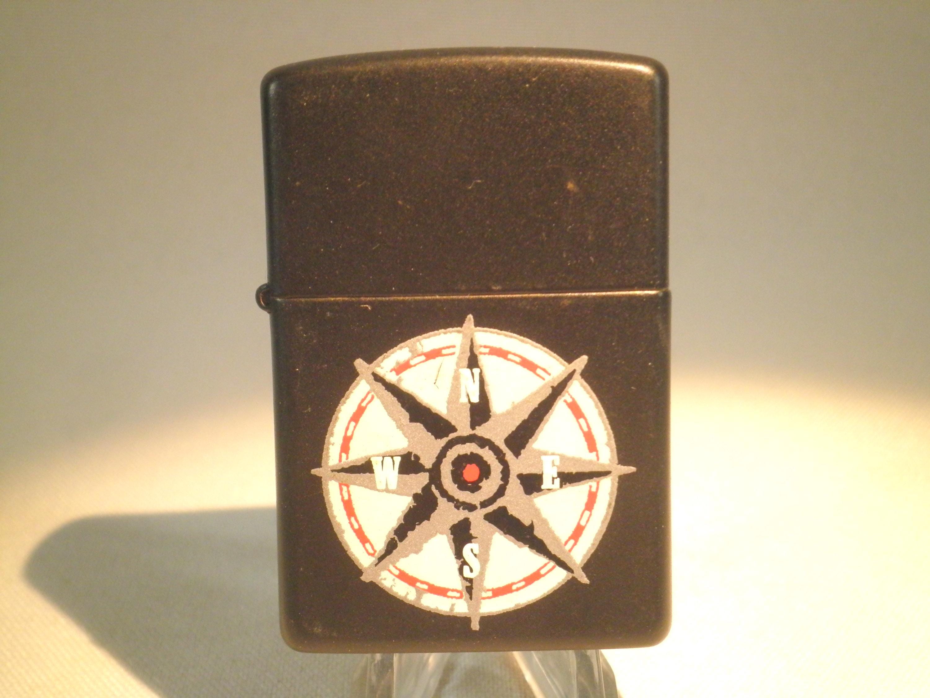 Vintage 1998 Zippo Marlboro Black Compass Adventure Cigarette
