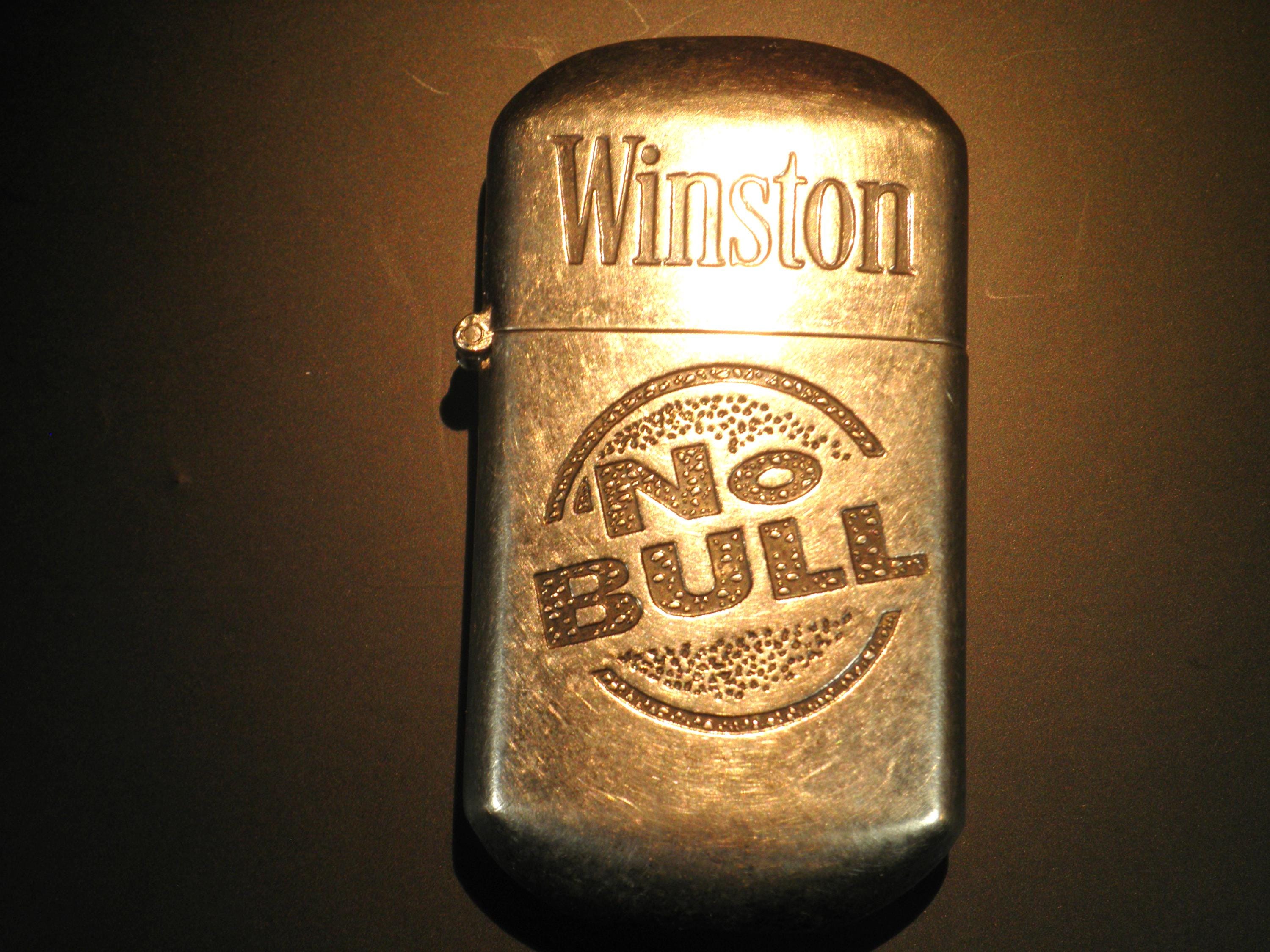 Vintage Winston 'no Bull' Lighter - WORKS