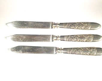 Antique 1847 ROGERS Bros Warranted 1882  Paring Knife Selection Group