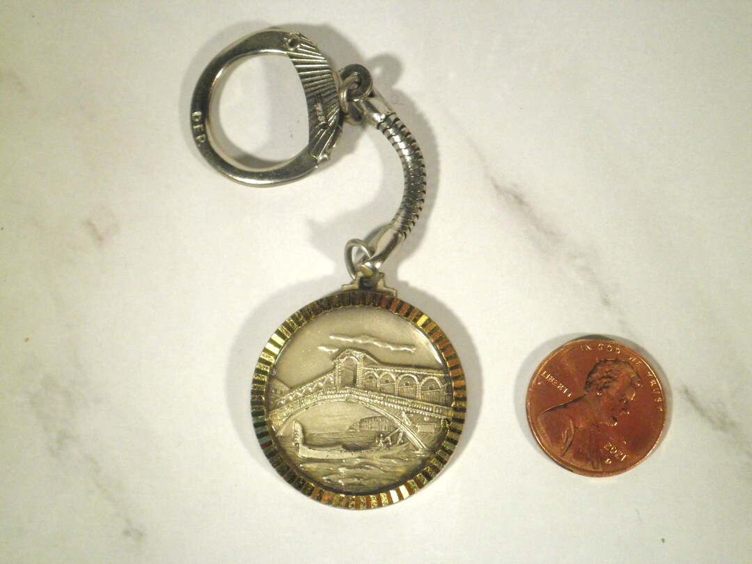 Vintage Mid-century Venice, Italy, Rialto Bridge Keychain - Etsy