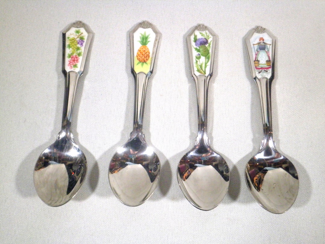 Vintage Avon 1985 Hospitality Spoons Italy United States Germany Scotland Etsy