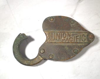 Antique Union Pacific Railroad Switch Lock