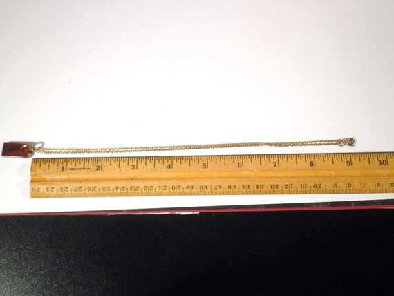 Amber Fossilized Tree Resin Rectangular Pendant N… - image 5