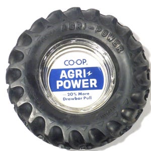 Vintage CO-OP Agri Power Tire Ashtray New/old Stock - Etsy