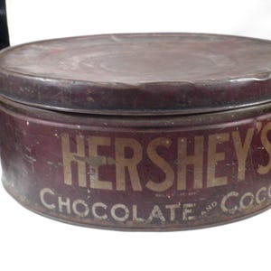 Vintage Hershey&#39;s Chocolate and Cocoa Large Store Display Advertising Tin