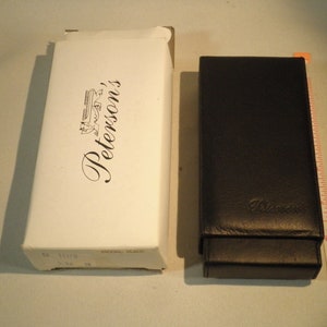 Peterson&#39;s Black Cigar Holder Case - New Old Stock