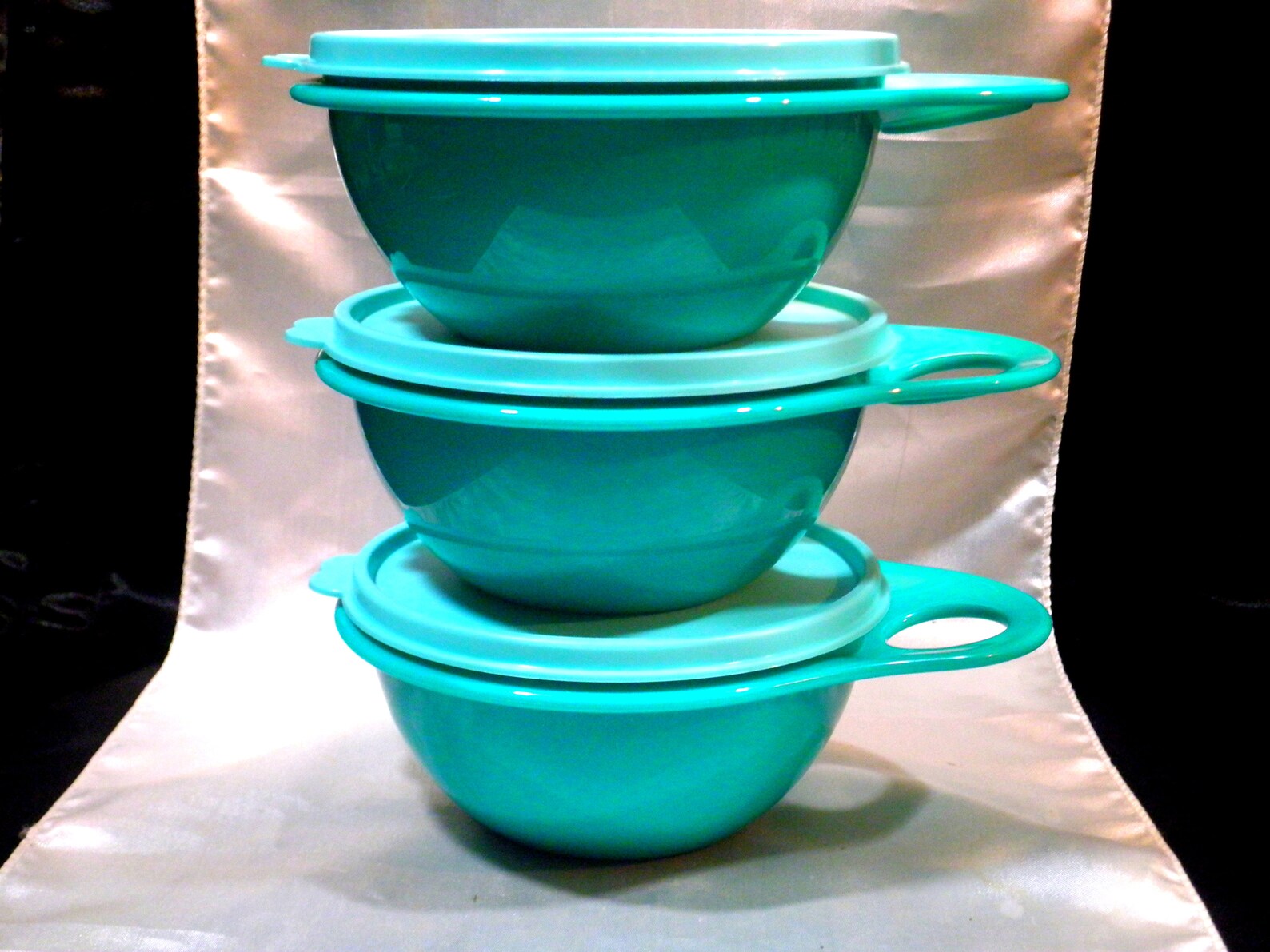 Tupperware Thatsa Mini Bowl 2 1/2 Cup Mixing Aqua 6809A1 Etsy