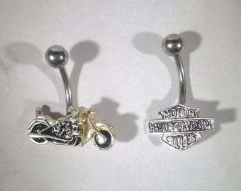 Harley Davidson & Motorcycle Navel Belly Ring - Selection Group