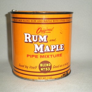 Vintage Rum and Maple Pipe Mixture Blend No 53 Tobacco Tin - Empty