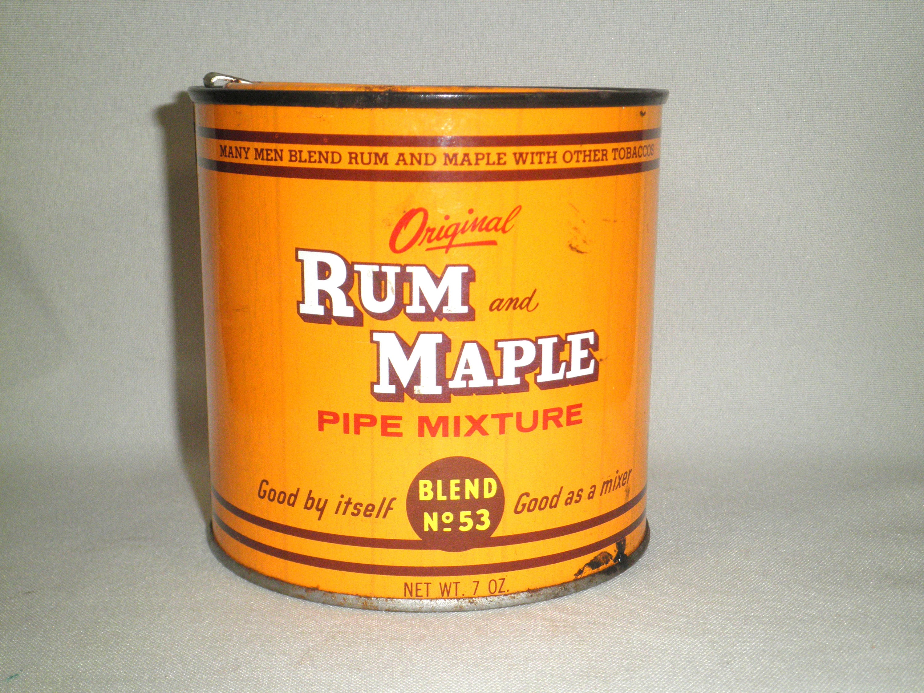 Vintage Rum and Maple Pipe Mixture Blend No 53 Tobacco Tin - Empty